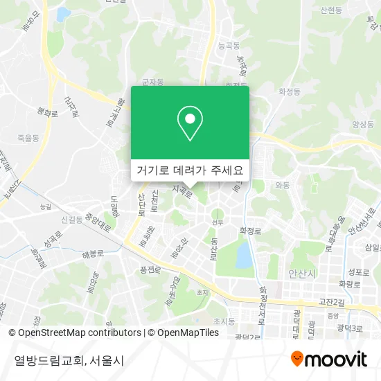 열방드림교회 지도