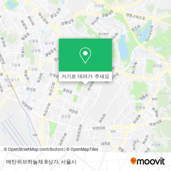 매탄위브하늘채 B상가 지도