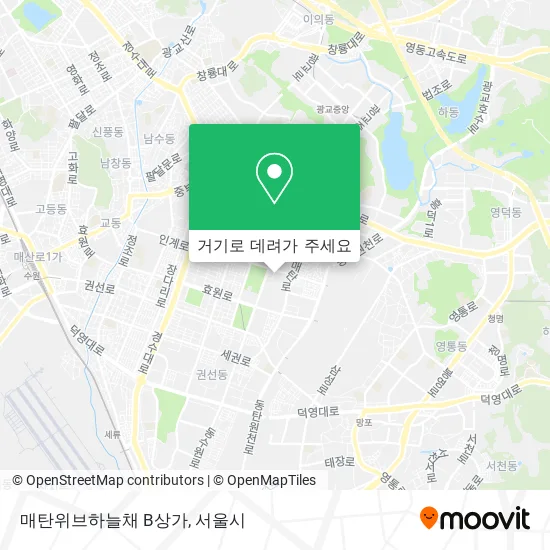 매탄위브하늘채 B상가 지도