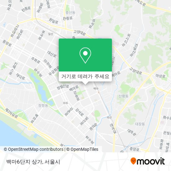 백마6단지 상가 지도