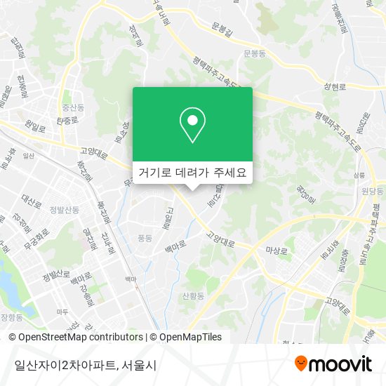 일산자이2차아파트 지도