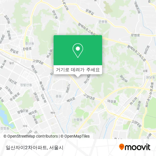 일산자이2차아파트 지도