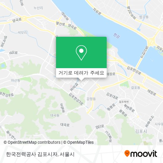 한국전력공사 김포시자 지도