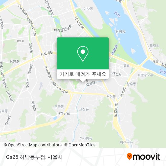 Gs25 하남동부점 지도