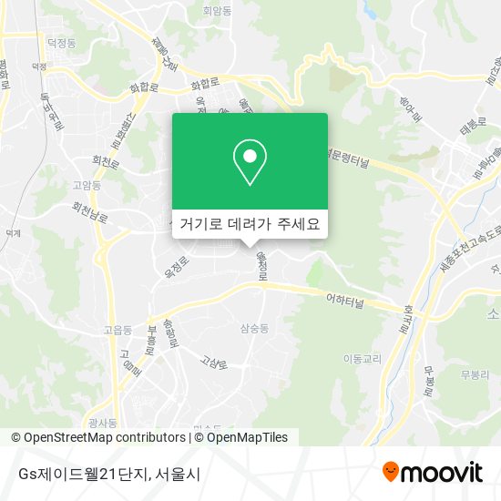 Gs제이드웰21단지 지도