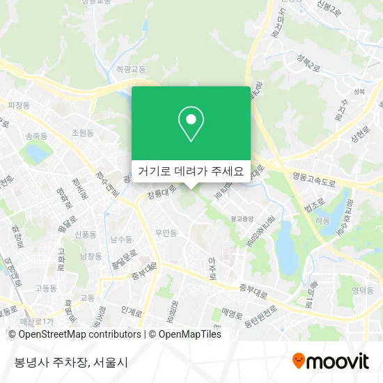 봉녕사 주차장 지도