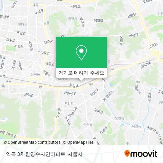 역곡 3차한양수자인아파트 지도