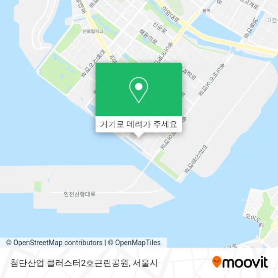 첨단산업 클러스터2호근린공원 지도