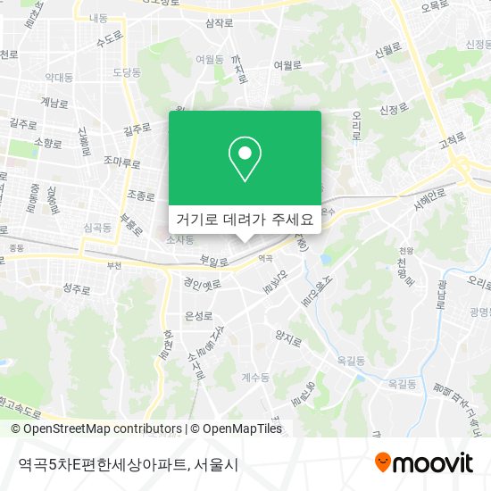 역곡5차E편한세상아파트 지도