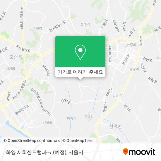 화양 서희센트럴파크 (예정) 지도