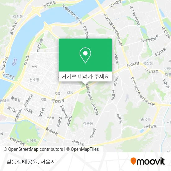 길동생태공원 지도