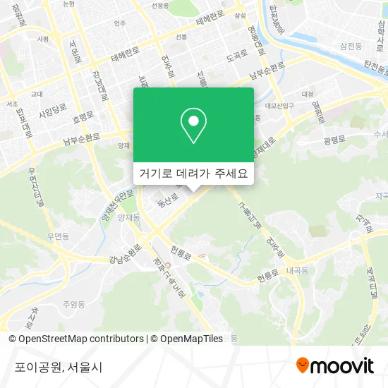 포이공원 지도
