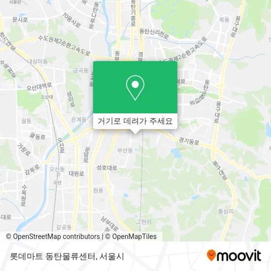 롯데마트 동탄물류센터 지도