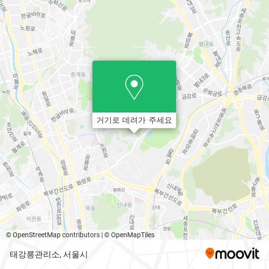 태강릉관리소 지도