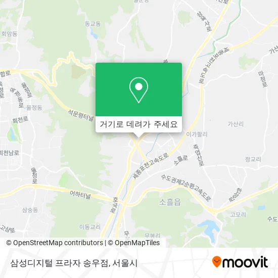 삼성디지털 프라자 송우점 지도