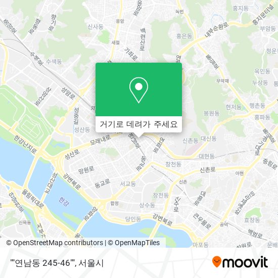 ""연남동 245-46"" 지도