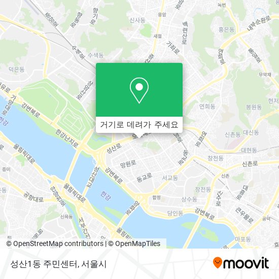 성산1동 주민센터 지도