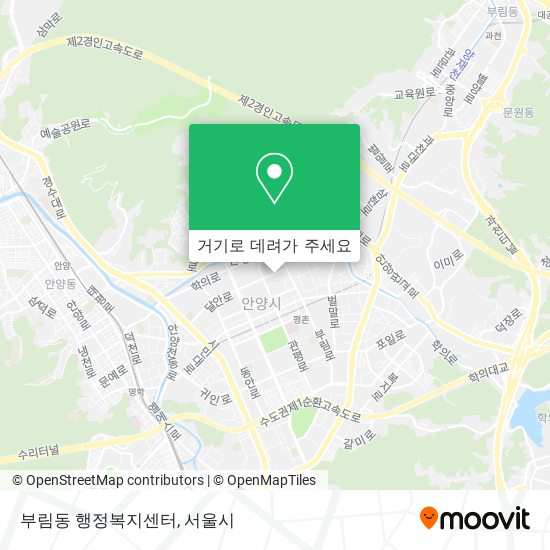 부림동 행정복지센터 지도