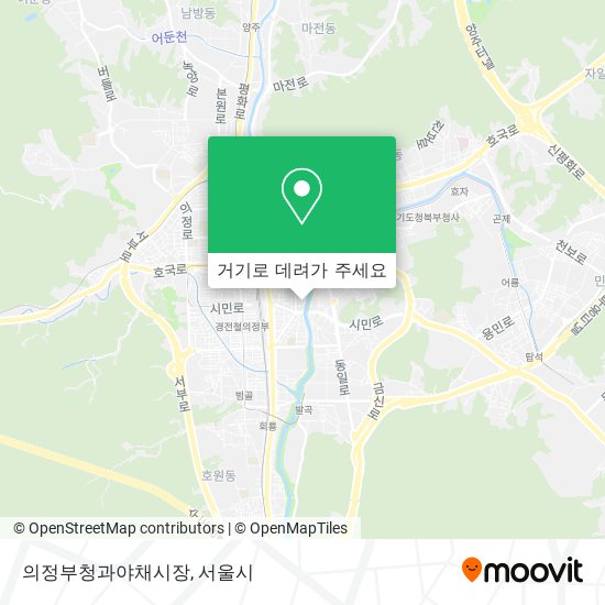 의정부청과야채시장 지도