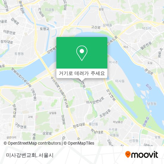 미사강변교회 지도