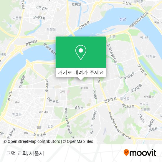 고덕 교회 지도