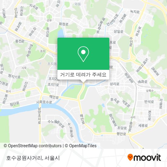 호수공원사거리 지도