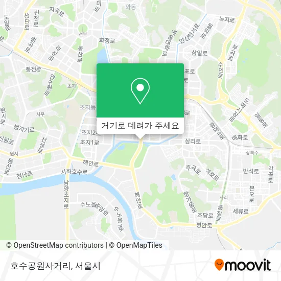 호수공원사거리 지도