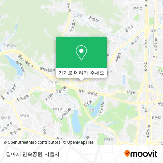 길마재 민속공원 지도
