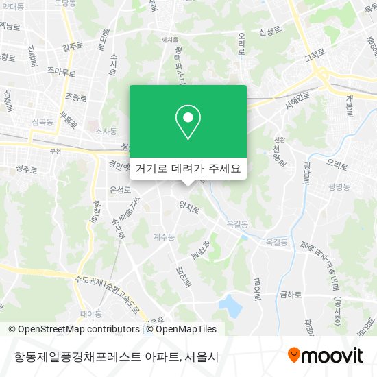 항동제일풍경채포레스트 아파트 지도