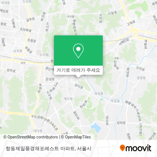 항동제일풍경채포레스트 아파트 지도