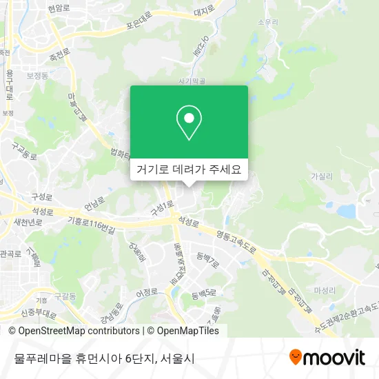 물푸레마을 휴먼시아 6단지 지도