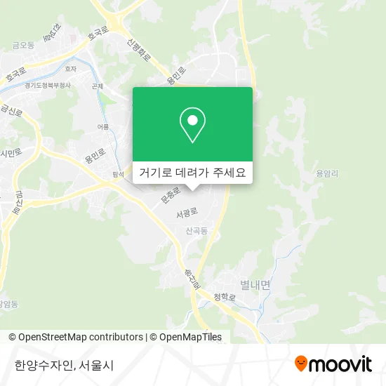 한양수자인 지도