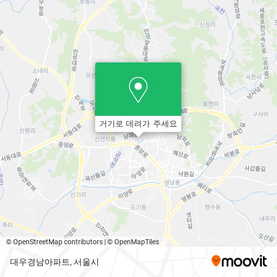 대우경남아파트 지도