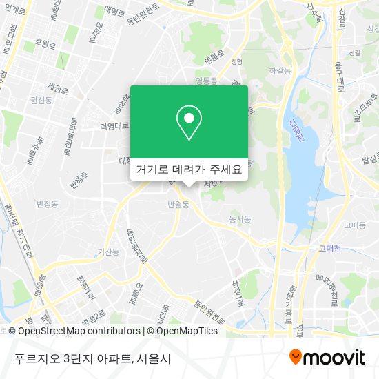 푸르지오 3단지 아파트 지도