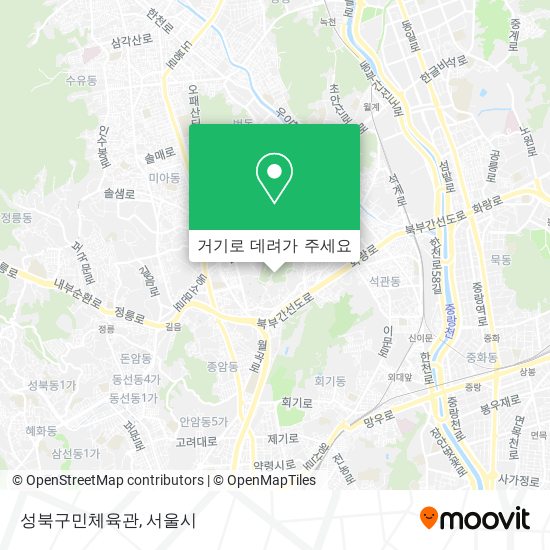 성북구민체육관 지도