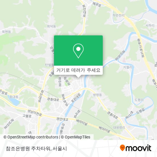 참조은병원 주차타워 지도