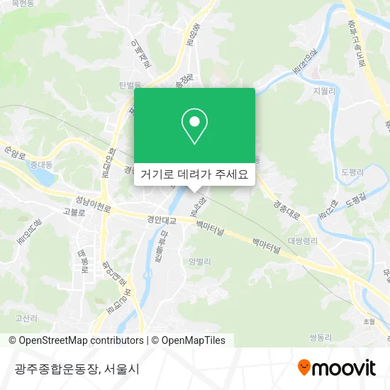 광주종합운동장 지도