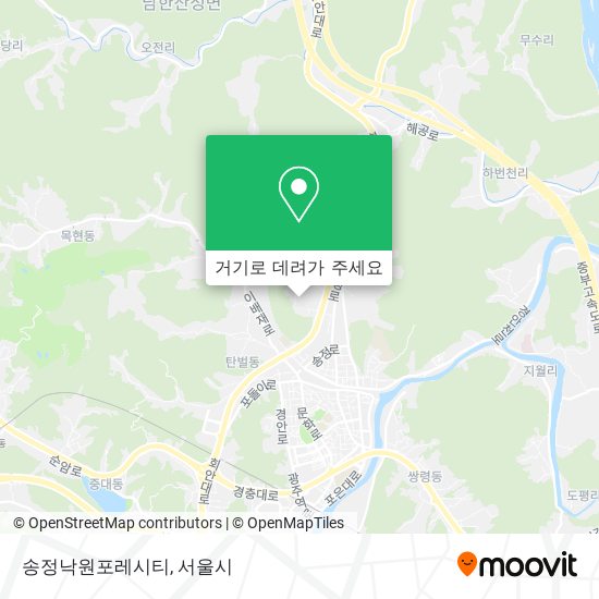 송정낙원포레시티 지도