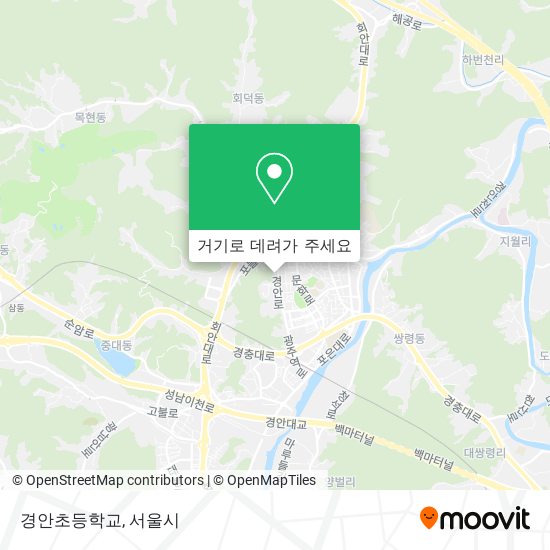 경안초등학교 지도