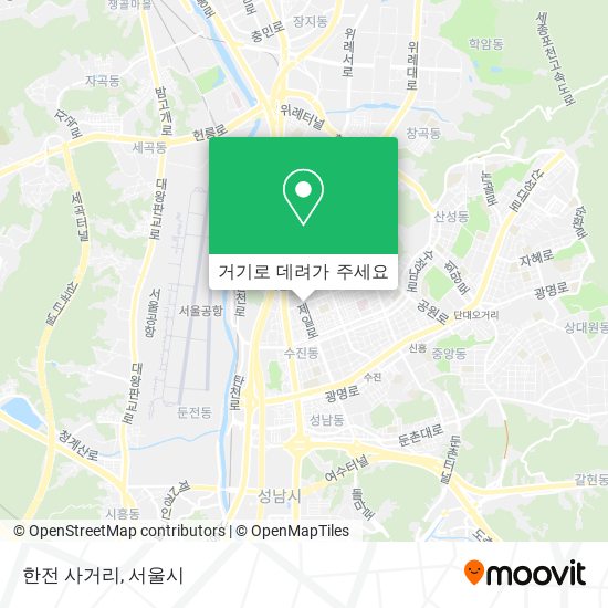 한전 사거리 지도