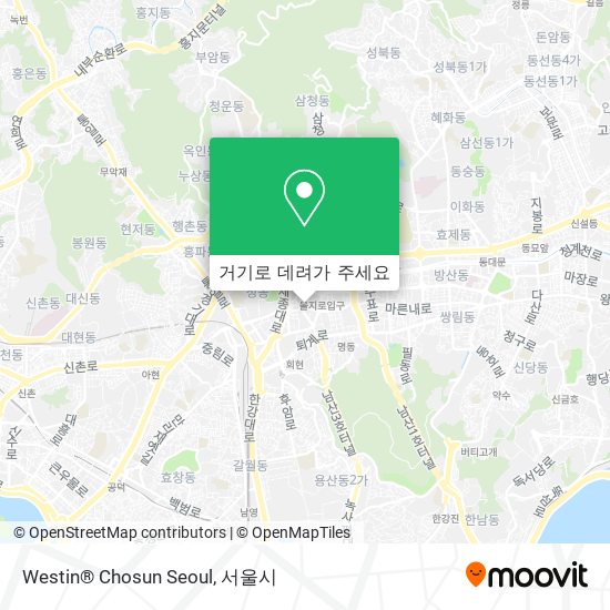 Westin® Chosun Seoul 지도