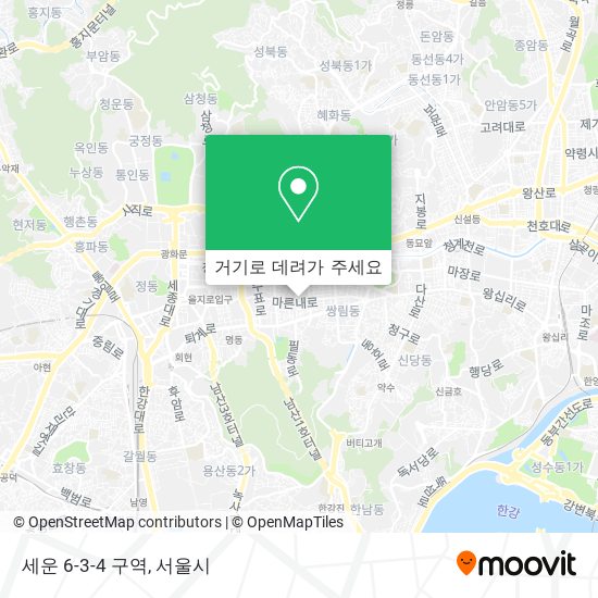 세운 6-3-4 구역 지도