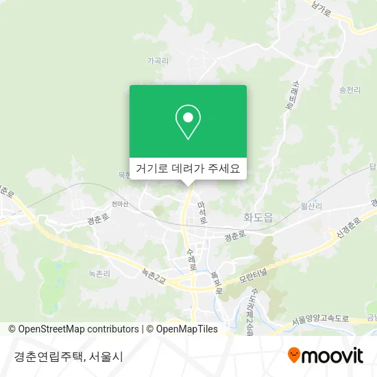 경춘연립주택 지도