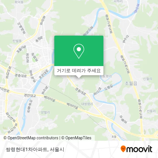 쌍령현대1차아파트 지도