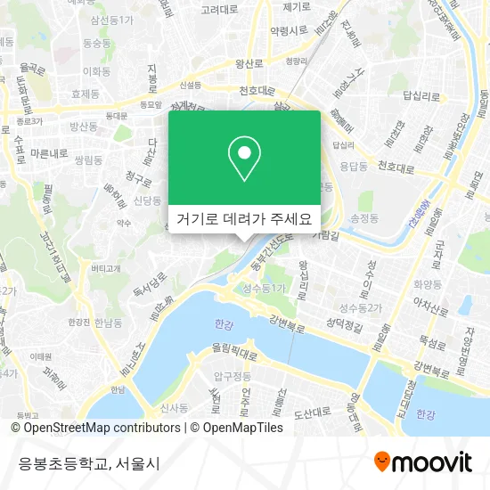 응봉초등학교 지도