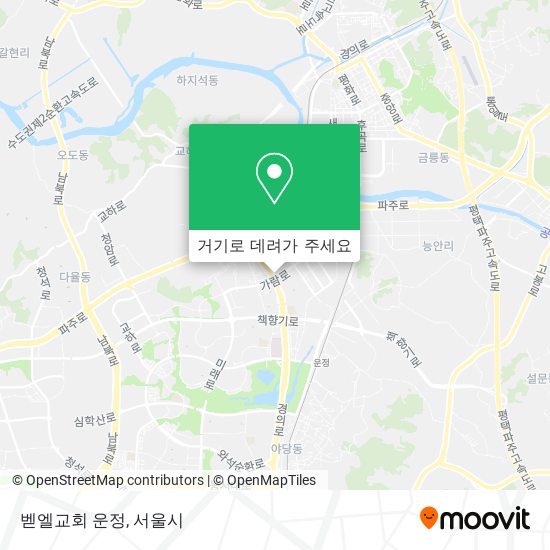 벧엘교회 운정 지도