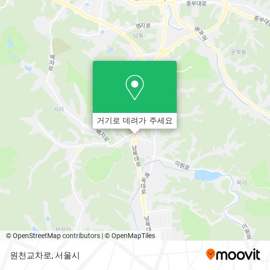 원천교차로 지도