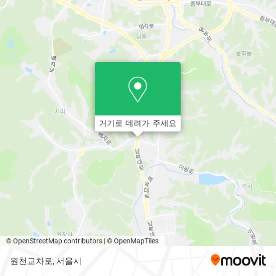 원천교차로 지도