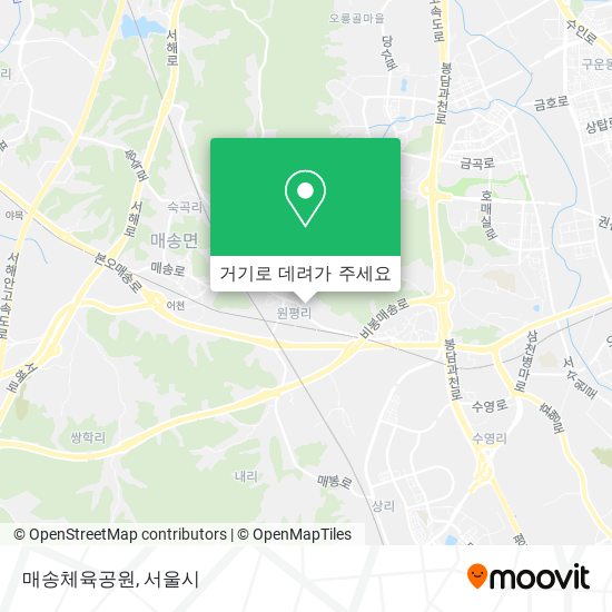 매송체육공원 지도
