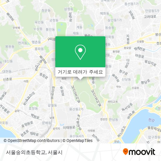 서울숭의초등학교 지도